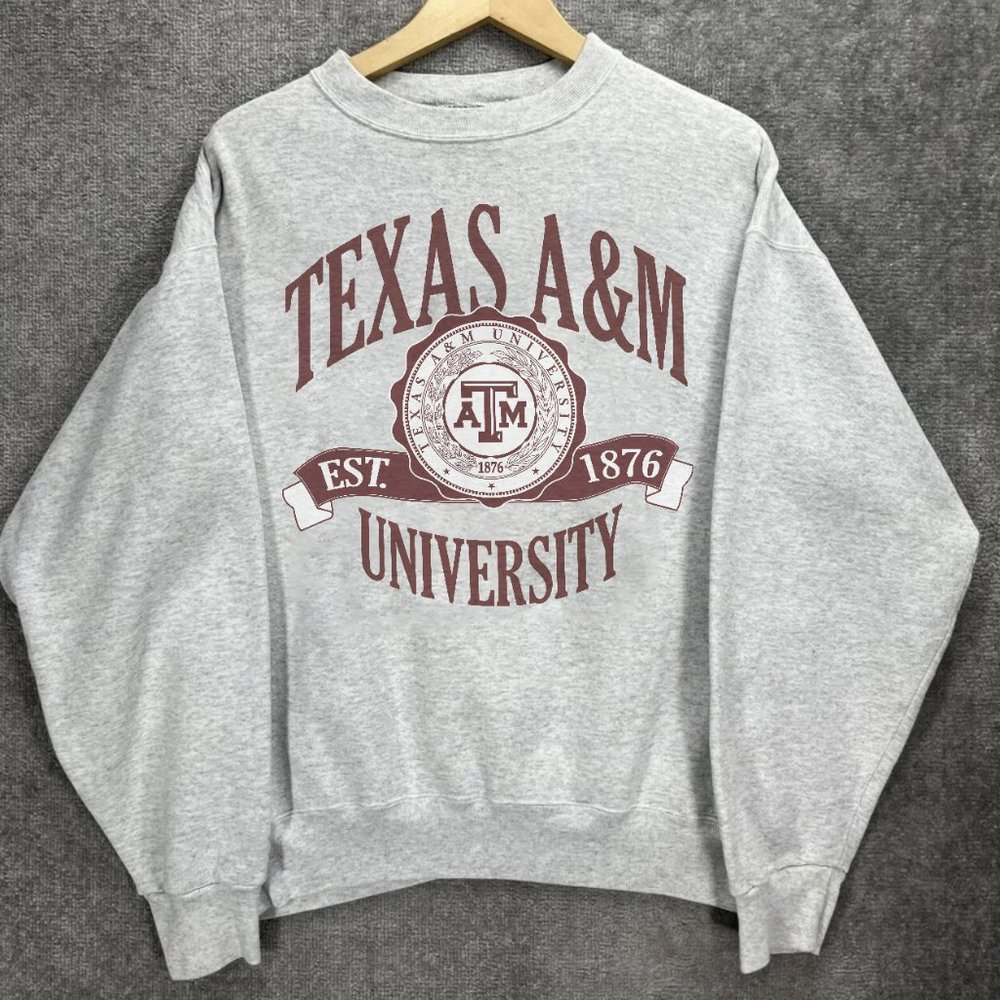 Vintage Texas A&M University Sweatshirt, TAMU Aggie Game Day Football Shirt